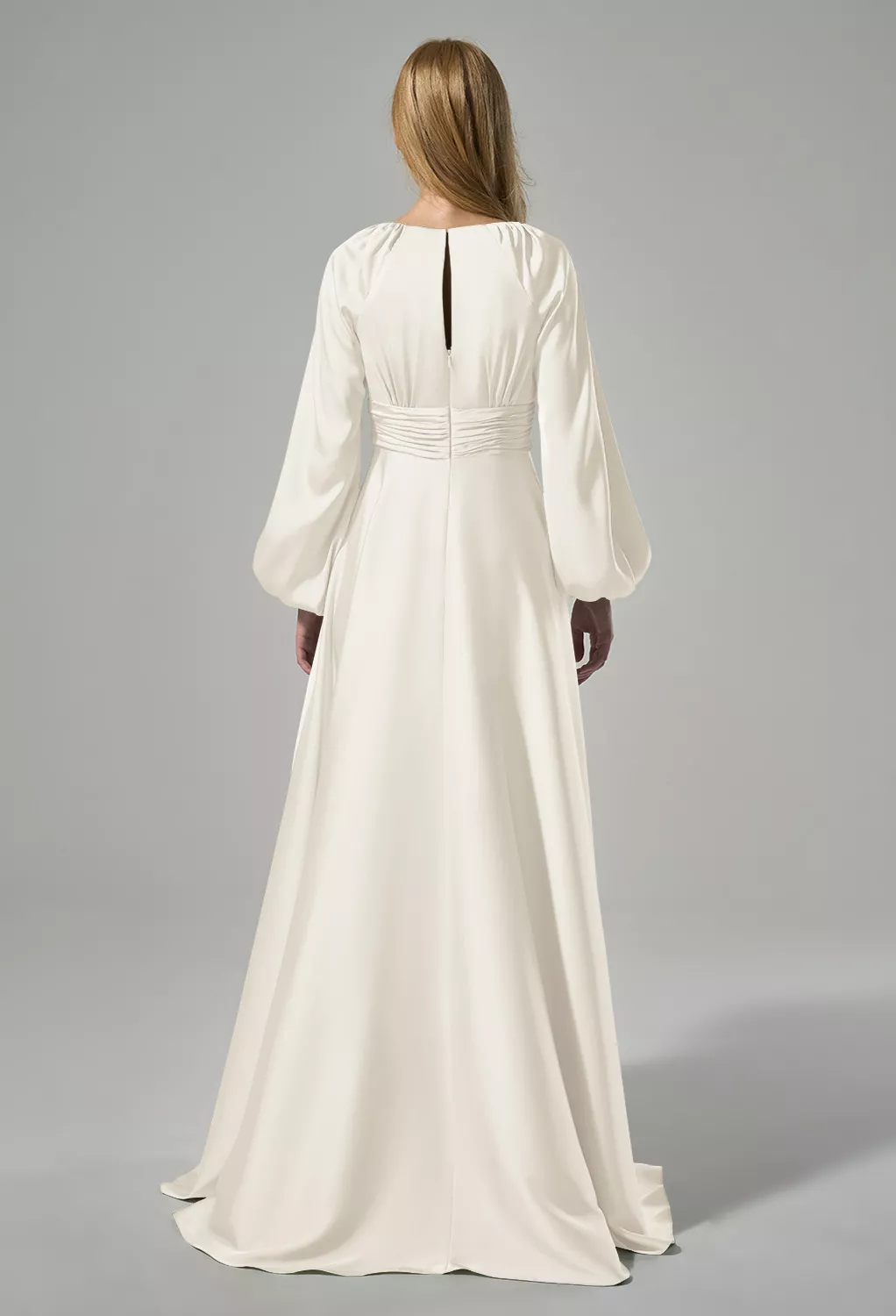 AW Clementina Ivory  Long Bridesmaid Dresses